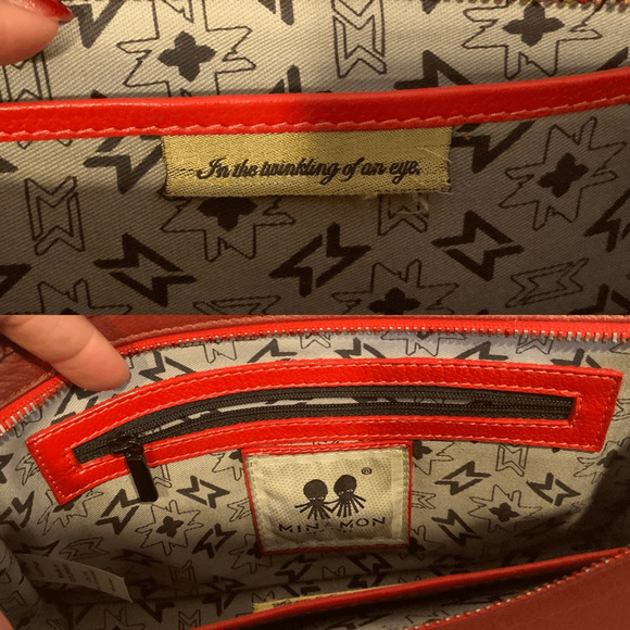 Min & Mon Small red Vali crossbody - Picture 7 of 11